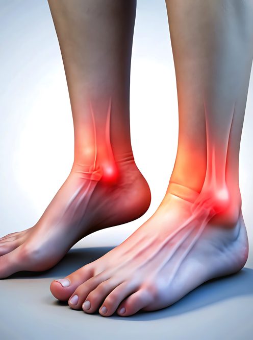 Young girl lag, Swollen Ankles in Medical Condition